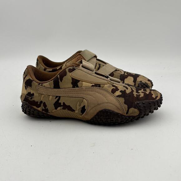 VTG Y2K Puma Mostro Camo Sneakers Retro Strap Trainers Shoes Women's 8.5 - Picture 3 of 11